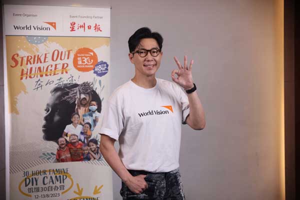 将温暖无限传递，品冠担任马来西亚世界宣明会饥饿30爱心大使