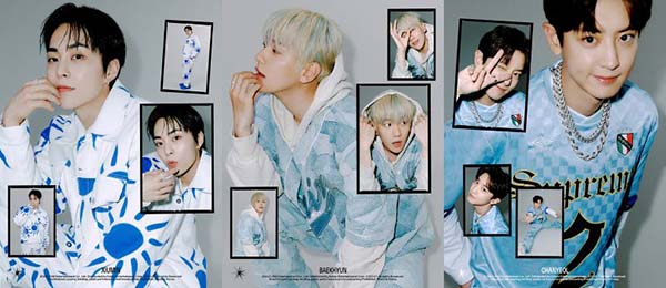 EXO将于6月30日公开先行曲《Hear Me Out》，成员XIUMIN、BAEKHYUN、CHANYEOL预告照公开，